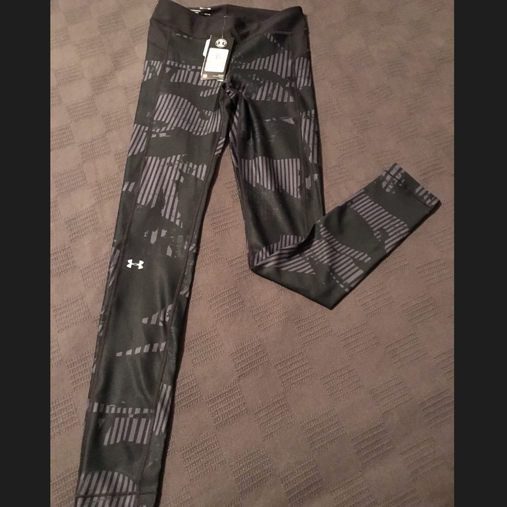 Under Armour exercise leggings grey/black